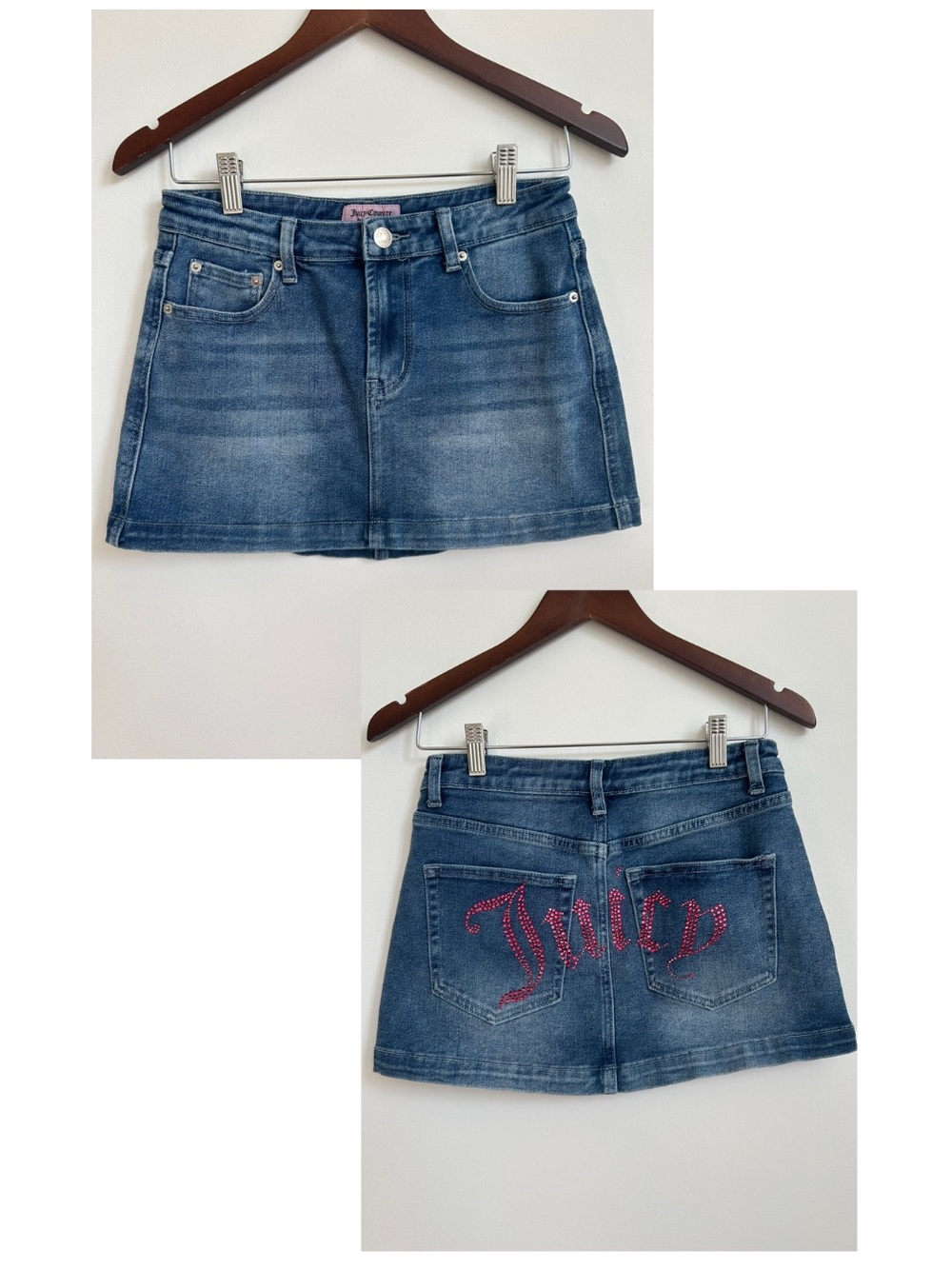 JUICY Couture Denim Mini Skirt Sz 5/27